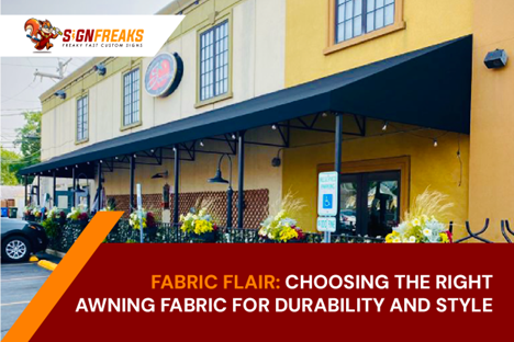 Fabric Flair: Choosing the Right Awning Fabric for Durability and Style