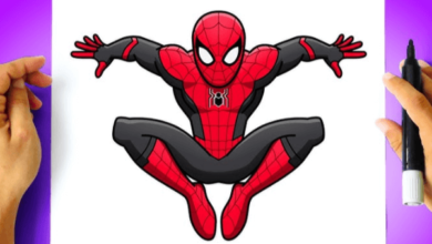 Simple:7barsug8u0w= Spiderman Drawing