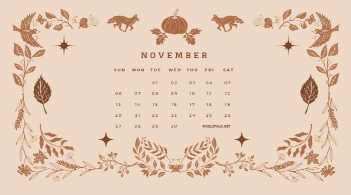 Cute:7wo3j5svw8u= November Calendar