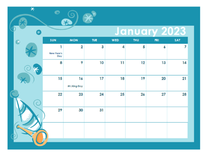 Free Printable:4dxm6wptpw8= 2023 Monthly Calendar Printable